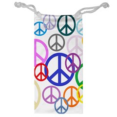 Peace Sign Collage Png Jewelry Bag