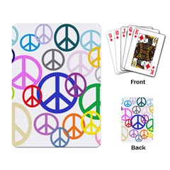 Peace Sign Collage Png Playing Cards Single Design by StuffOrSomething