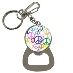 Peace Sign Collage Png Bottle Opener Key Chain by StuffOrSomething