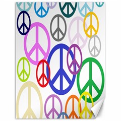 Peace Sign Collage Png Canvas 12  X 16  (unframed) by StuffOrSomething