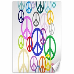 Peace Sign Collage Png Canvas 20  X 30  (unframed)