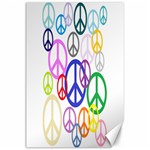 Peace Sign Collage Png Canvas 24  x 36  (Unframed) 23.35 x34.74  Canvas - 1