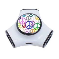 Peace Sign Collage Png 3 Port Usb Hub