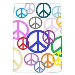 Peace Sign Collage Png Removable Flap Cover (large)