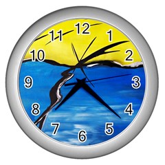 Spring Wall Clock (silver)