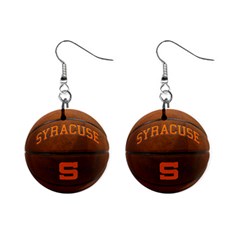 Su Basketball Mini Button Earrings