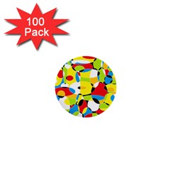 Interlocking Circles 1  Mini Button (100 Pack)