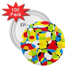 Interlocking Circles 2 25  Button (100 Pack) by StuffOrSomething