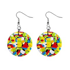 Interlocking Circles Mini Button Earrings