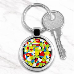 Interlocking Circles Key Chain (round)