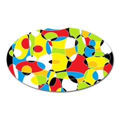 Interlocking Circles Magnet (oval)