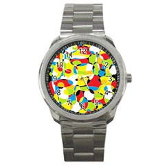 Interlocking Circles Sport Metal Watch