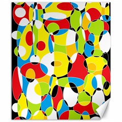 Interlocking Circles Canvas 8  X 10  (unframed)