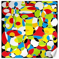 Interlocking Circles Canvas 16  X 16  (unframed)