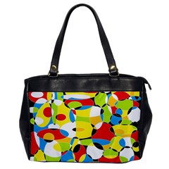 Interlocking Circles Oversize Office Handbag (one Side)