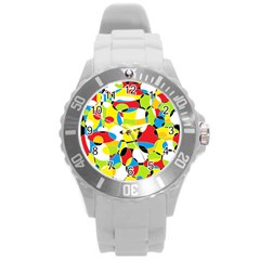 Interlocking Circles Plastic Sport Watch (large)