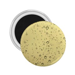 Yellow Water Droplets 2 25  Button Magnet