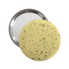 Yellow Water Droplets Handbag Mirror (2 25 ) by Colorfulart23