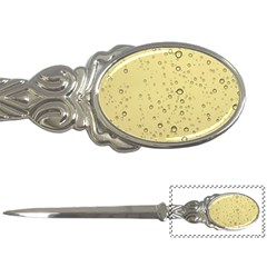 Yellow Water Droplets Letter Opener