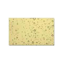 Yellow Water Droplets Sticker (rectangle)