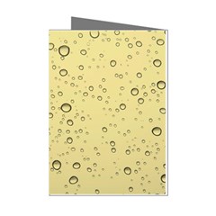 Yellow Water Droplets Mini Greeting Card (8 Pack) by Colorfulart23