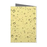 Yellow Water Droplets Mini Greeting Card (8 Pack) Left