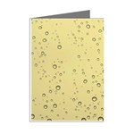 Yellow Water Droplets Mini Greeting Card (8 Pack) Right