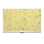 Yellow Water Droplets Business Card Holder Front