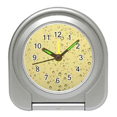 Yellow Water Droplets Desk Alarm Clock