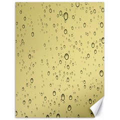 Yellow Water Droplets Canvas 18  X 24  (unframed)