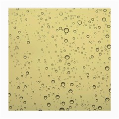 Yellow Water Droplets Glasses Cloth (medium, Two Sided)