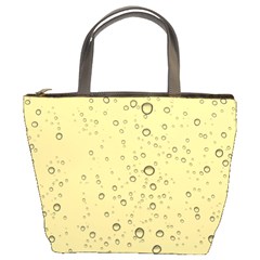 Yellow Water Droplets Bucket Handbag