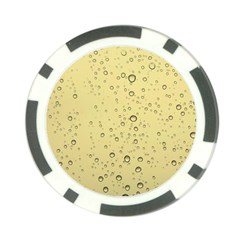 Yellow Water Droplets Poker Chip (10 Pack) by Colorfulart23