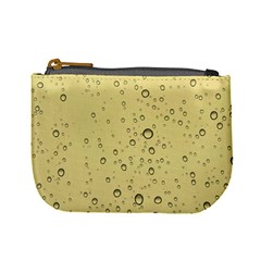 Yellow Water Droplets Coin Change Purse