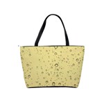 Yellow Water Droplets Large Shoulder Bag Back