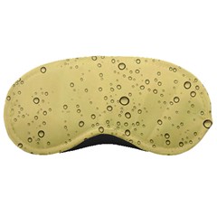 Yellow Water Droplets Sleeping Mask