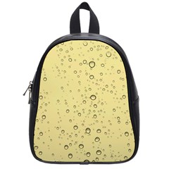 Yellow Water Droplets School Bag (small)