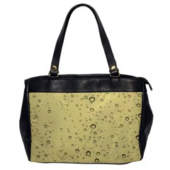 Yellow Water Droplets Oversize Office Handbag (one Side)