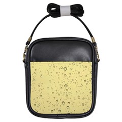 Yellow Water Droplets Girl s Sling Bag