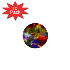 Deep Watercolors 1  Mini Button (10 Pack)