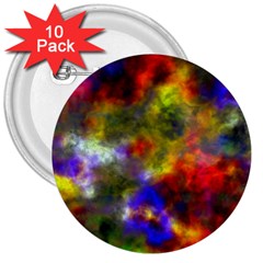 Deep Watercolors 3  Button (10 Pack)