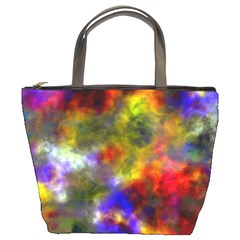 Deep Watercolors Bucket Handbag