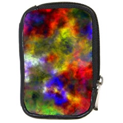 Deep Watercolors Compact Camera Leather Case