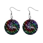 Urock Musicians Twisted Rainbow Notes  Mini Button Earrings Front