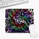 Urock Musicians Twisted Rainbow Notes  Large Mouse Pad (Rectangle) Front