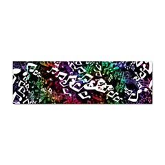 Urock Musicians Twisted Rainbow Notes  Bumper Sticker by UROCKtheWorldDesign