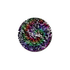 Urock Musicians Twisted Rainbow Notes  Golf Ball Marker 4 Pack