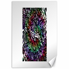 Urock Musicians Twisted Rainbow Notes  Canvas 20  X 30  (unframed)