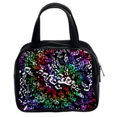 Urock Musicians Twisted Rainbow Notes  Classic Handbag (two Sides)