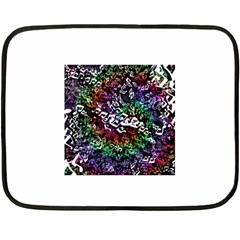 Urock Musicians Twisted Rainbow Notes  Mini Fleece Blanket (two Sided)